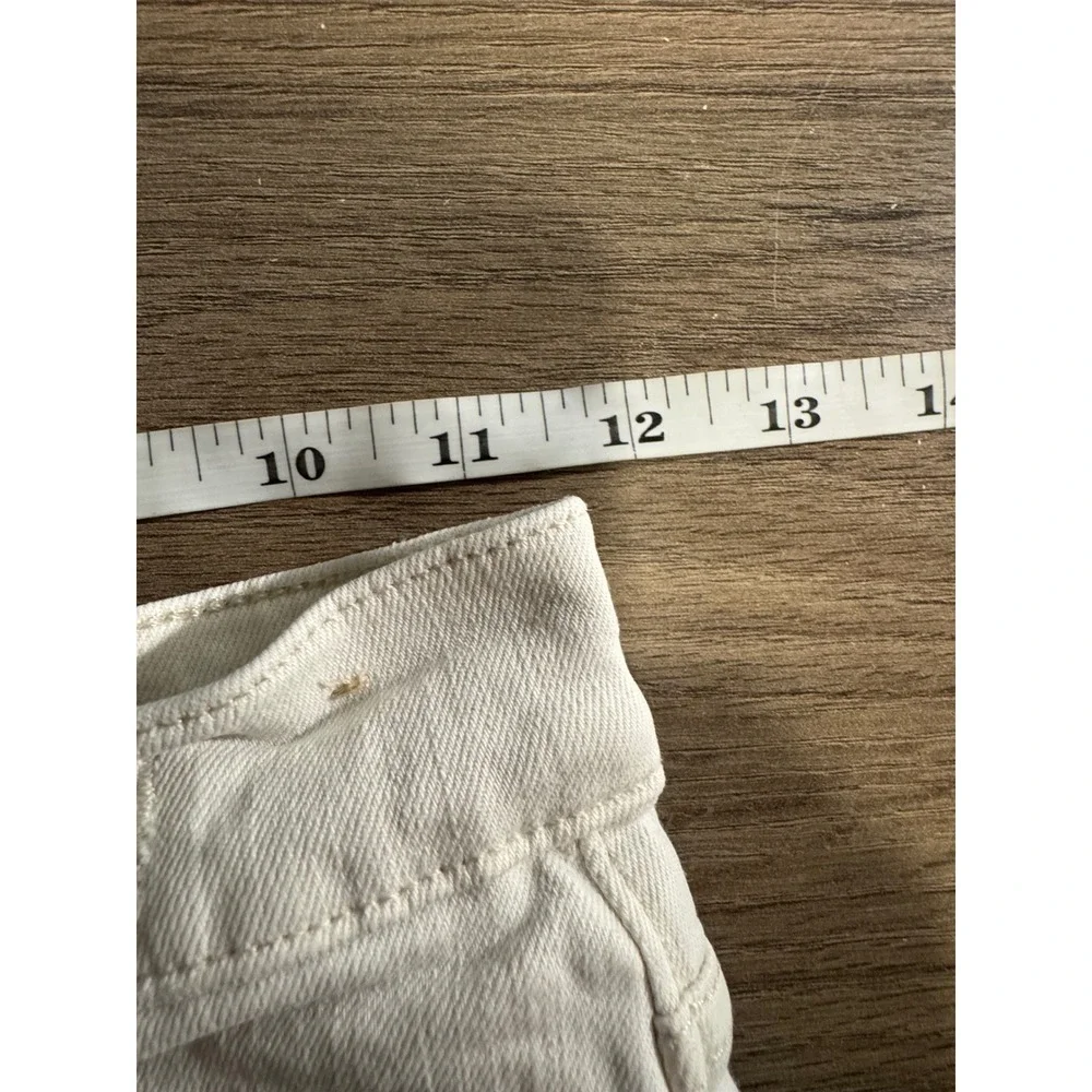Madewell High Rise‎ 90's Straight Leg Jeans Off White Cream Denim Pants 23